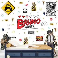 Papel de Parede Personalizado Gamer Moderno Inove