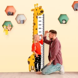 Régua de Crescimento Girafa Decoração Quarto Casa Infantil