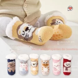 Meias Grossas de Animais/Terry para Crianças/Bebês/Outono/Inverno
