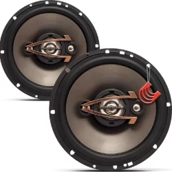 Kit Falantes Portas Medios Bocas Quadriaxial 6 polegadas 160w Hurricane Platino QR6 Som Automotivo