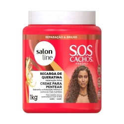 SOS Cachos Recarga de Queratina - Creme para Pentear Reparação Absoluta - 1kg