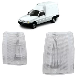 Lente Pisca Seta Lanterna Dianteira Fiorino 1984 1985 1986 A 1990 Cristal Lente Estriada Acrilico