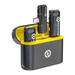 Sistema de Microfone Lapela Hollyland Lark C1 p/Usb C Preto