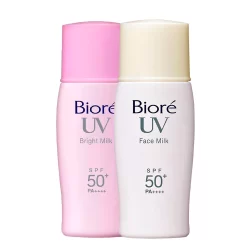 Protetores Bioré Face Milk e Bright Face Milk