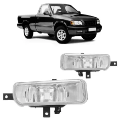 Farol de Milha Auxiliar S10 Blazer 1995 1996 1997 1998 Cristal Lente Lisa Vidro