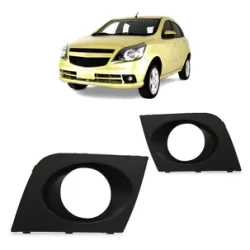 Moldura Grade do Milha Agile 2009 2010 2011 2012 Preto Com Furo