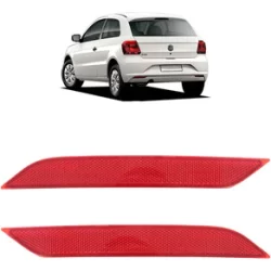 Par Refletor Parachoque Traseiro Gol G7 2016 2017 2018 Rubi