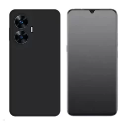 Capa Aveludada Para Realme C55 4g + Pelicula Fosca Privacidade