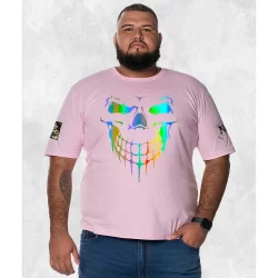 Camiseta Plus Size Estampada Unissex Algodão Confortável Boca Tride