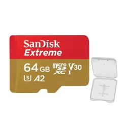 Cartão Memória Micro Sd Sandisk 64gb  Extreme 170Mbs +Case