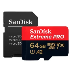 Cartão de Memória Sandisk 64gb Micro Sd Extreme Pro e Adp