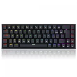 Teclado Mecânico Gamer Redragon Castor, RGB, Switch Brown, ABNT2, Black, K631-RGB (PT-BROWN)