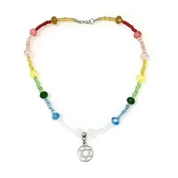 Gargantilha Choker Colar de 7 Linhas Orixá Oxalá Iemanja Oxossi Iansã Xangô Umbanda Candomblé