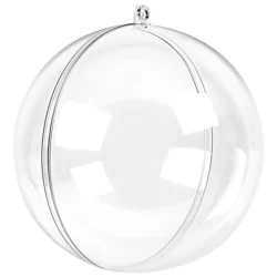 10 Esfera Acrílica 6.5 cm - Bola Acrílica - Enfeito Natal - Árvore