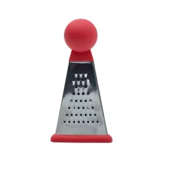 Ralador 3 faces de inox com silicone 15cm - Mozcada
