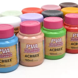 Tinta Pva Fosca Para Artesanato Acrilex 100ml - 1 Pote (Parte 1)