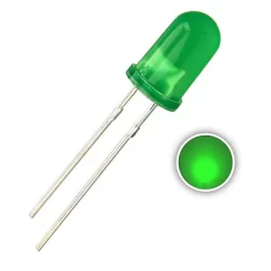 5 Leds 5mm Verde para Arduíno