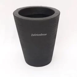 Vaso de Planta Decorativo Reciclável em Polietileno, Coluna Redonda Cone  50