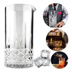 Copo Para Mixologia Em Vidro Mixing Glass 750ml Drinks Misturador