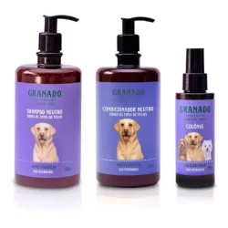 Shampoo, condicionador e colonia Neutro Granado Pet