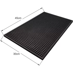 Tapete Barmat 30x45 Cm Porta Copo Escorredor emborrachado antiderrapante pvc Taça Garrafas Cozinha