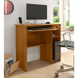 Mesa de Computador com Gaveta espaço para Teclado e CPU Escrivaninha Viena
