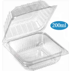 25 EMBALAGENS DESCARTÁVEIS QUADRADA BIPACK BP641 200ml  MOUSSE PUDIM BOLO DE POTE PAVÊ