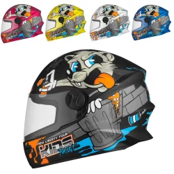 Capacete Moto Fechado Infantil Protork Masculino Feminino