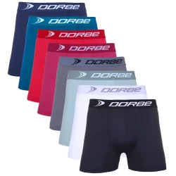 Kit 8 Cuecas Boxer Microfibra Dorbe Não Enrola Original Masculina Cueca Box Masculino Adulto Sortido