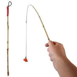 Kit 2 Vara de Bambu 100cm Para Pesca Pescaria Festa Junina