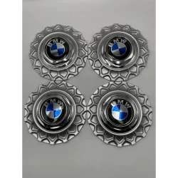 Kit Calota Centro Roda Bbs Brw900 Prata Aro 15 E 17 Bmw Cb
