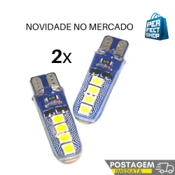 2x Lâmpada Led Strobo Flash Sequenciado, Branco, Azul