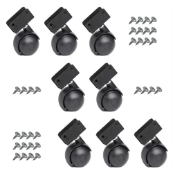 Kit 8 Rodizio Roda Rodinha Berço Cama Auxiliar Chapa U 15mm