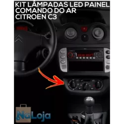 Lampadas Led + Soquete Comando Do Ar Citroen C3