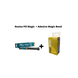 Kit Resina Fill Magic Esmalte + Adesivo Magic Bond