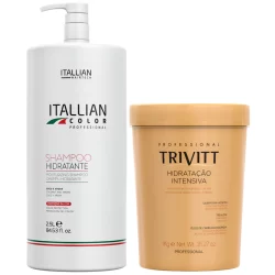 KIT SHAMPOO HIDRATANTE 2,5 LTR E HIDRATAÇÃO INTENSIVA 1KG