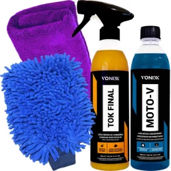 Moto-V Shampoo Desengraxante Tok Final Cera Spray Vonixx