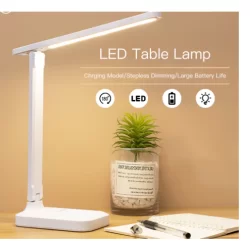 Luminária De Leitura recarregavel 16 LED touch Ajustável com 3 modos Para Lateral De Cama/Mesa/Estudo