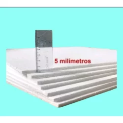 Placa de Isopor 5mm kit com 14 unidades- retardante a chamas