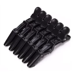 Kit 6 Clips Crocodilo Prendedor Cabelo Presilha Bico De Pato