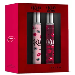 Kit Kiss e Kiss You More - Colônia Kiss 30ml + Colônia Kiss You More 30ml