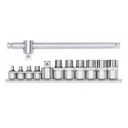 Jogo De Soquete Torx 3/8" e 1/2" Gedore Red 12 Peças R58018012
