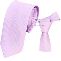 GRAVATA LAVANDA SUAVE TECIDO TRABALHADO PARA PADRINHOS E EVENTOS