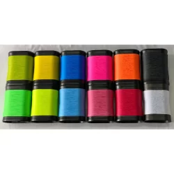 Kits Lata Porta Linha COLORIDAS de Pipa Corrente com 500 Jardas - Escolha o Tamanho e Cor