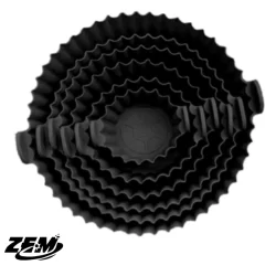 Kit Com 12 Formas De Silicone Para Air fryer Tamanhos Variados Protetor Assadeira Com Alça Reutilizável