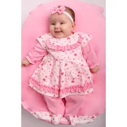 Saída Maternidade Menina Luiza 04 peças Roupas de Bebê