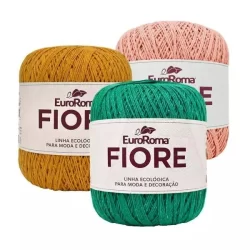 Linha Fiore 8/4 - 150g (500m) Euroroma- Fio Ecológico Nº 2 para Crochê e Tricô