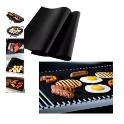 Manta Teflon Para Grelha Moeda e Parrilla Material Reforçado Lavável Churrasco Tamanho 40x33cm
