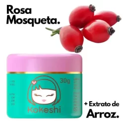 Creme Hidratante Facial Rosa Mosqueta Pele de Porcelana Kokeshi 30 gr