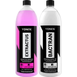 Kit Bactran eliminador de Fungos Bactérias Sofa Cama Tapete Extractus Ultra Concentrado 1,5L Vonixx
